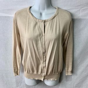 Piazza Sempione Button Down Cotton Cardigan